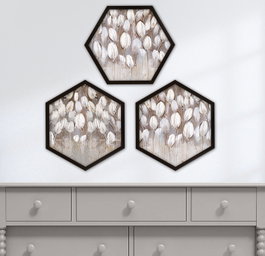 Wallity Cuadro Decorativo Enmarcado Multicolor (3 Piezas)